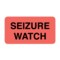 Nevs Label, Seizure Watch 7/8" x 1-5/8" Flr Orange w/Black VW-0036 - alternate 1